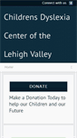 Mobile Screenshot of childrensdyslexiacenterallentown.org